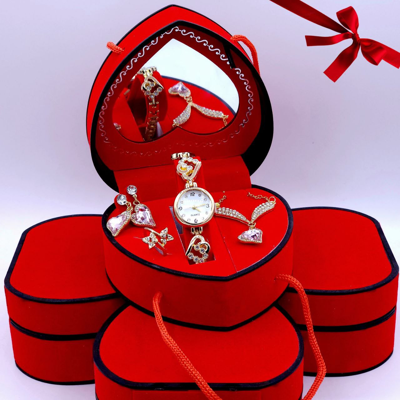 كوفري قلب نسائية 5 قطع
