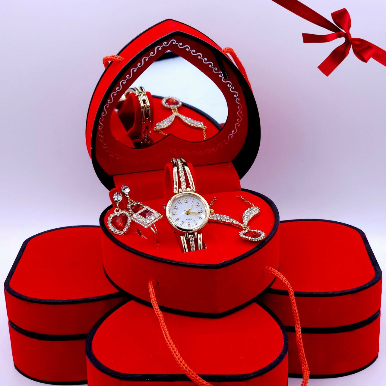 كوفري قلب نسائية 5 قطع
